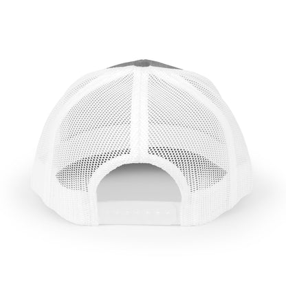 DEM Logo Snapback Trucker Cap — Red Mesh Baseball Hat - Lasercraft Design