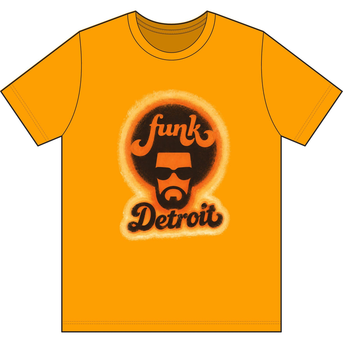 Detroit Funk Retro Tee - Lasercraft Design