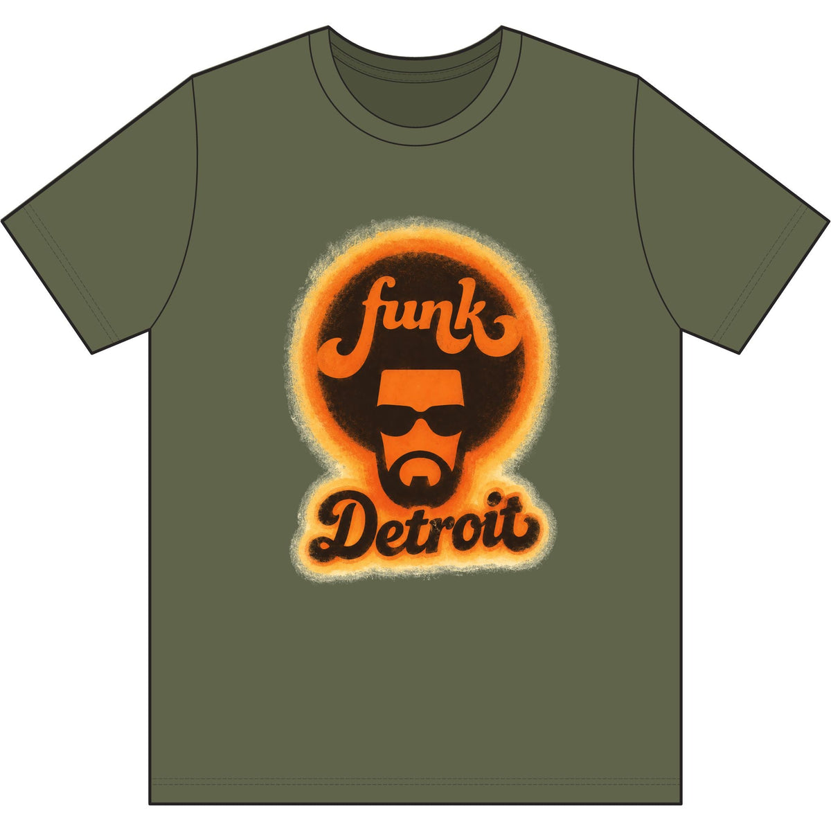 Detroit Funk Retro Tee - Lasercraft Design