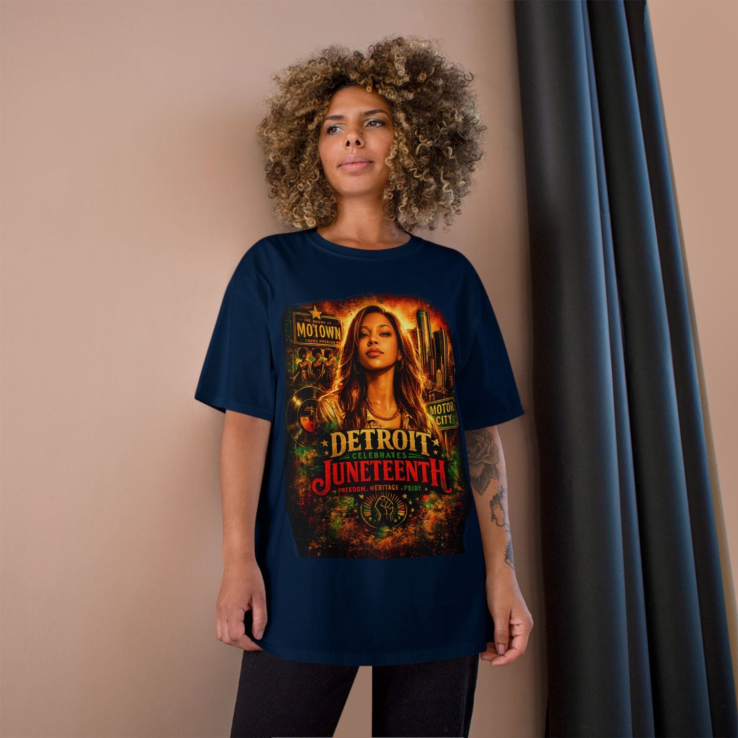 Detroit Juneteenth T-Shirt — Celebrating Motown Heritage - Lasercraft Design