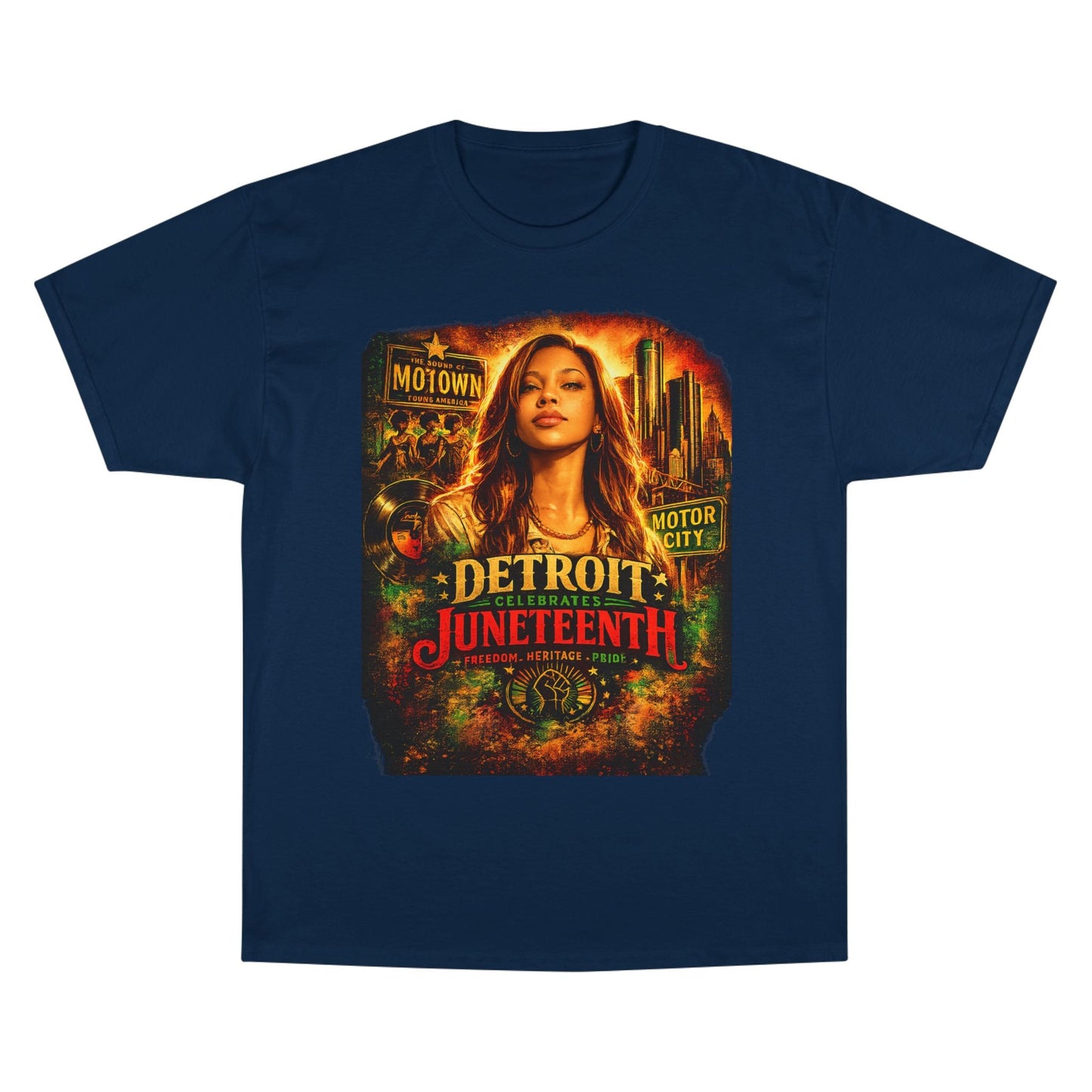 Detroit Juneteenth T-Shirt — Celebrating Motown Heritage - Lasercraft Design