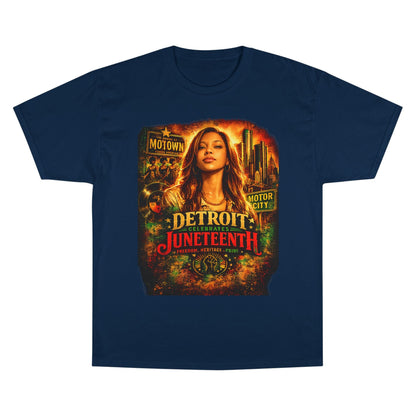 Detroit Juneteenth T-Shirt — Celebrating Motown Heritage - Lasercraft Design