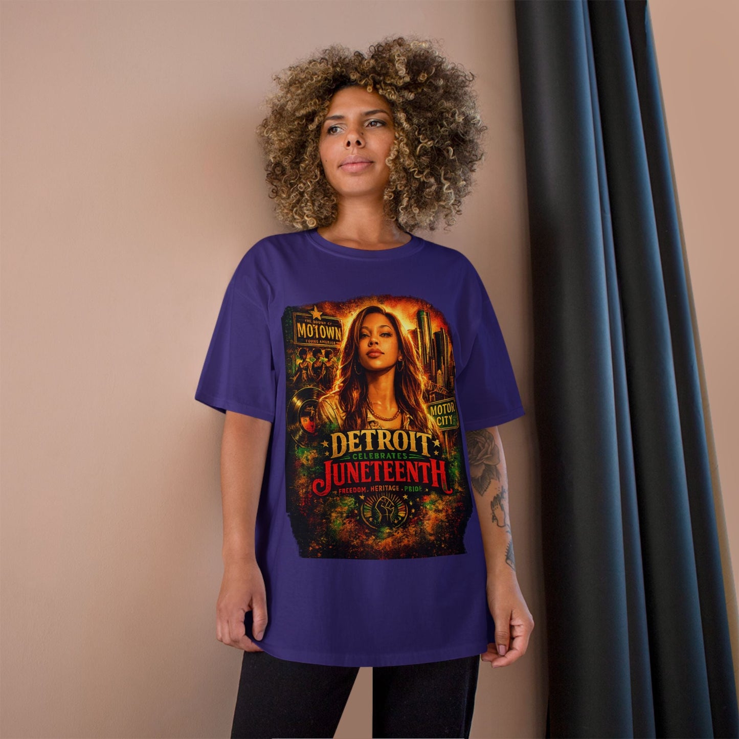 Detroit Juneteenth T-Shirt — Celebrating Motown Heritage - Lasercraft Design