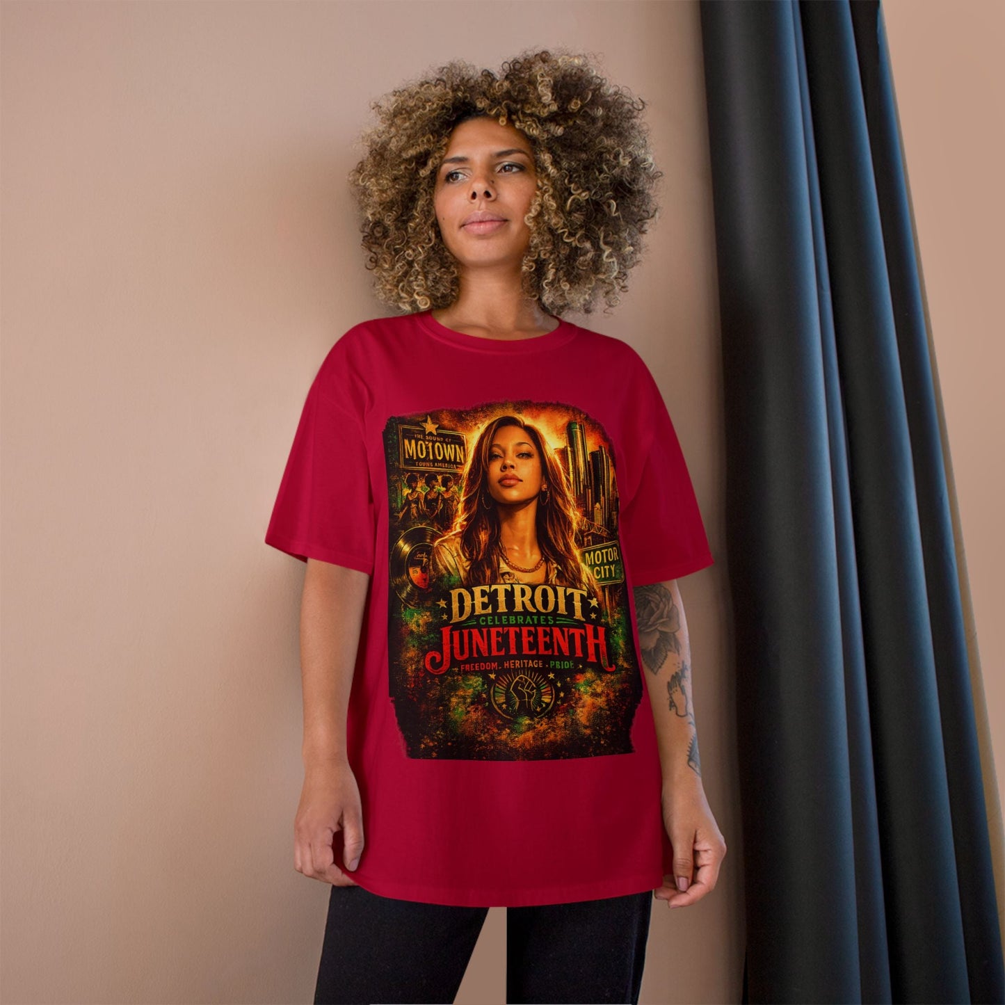 Detroit Juneteenth T-Shirt — Celebrating Motown Heritage - Lasercraft Design