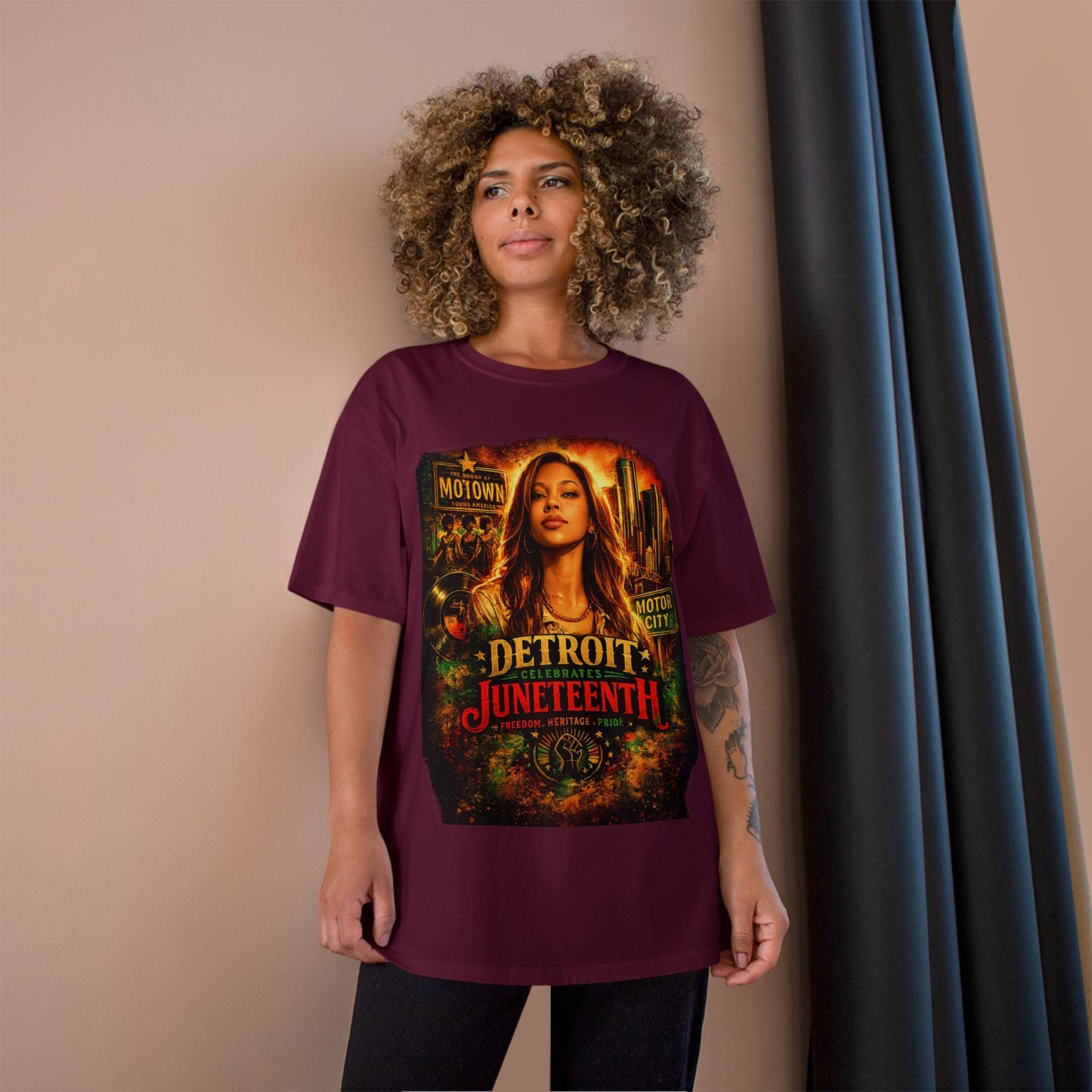 Detroit Juneteenth T-Shirt — Celebrating Motown Heritage - Lasercraft Design