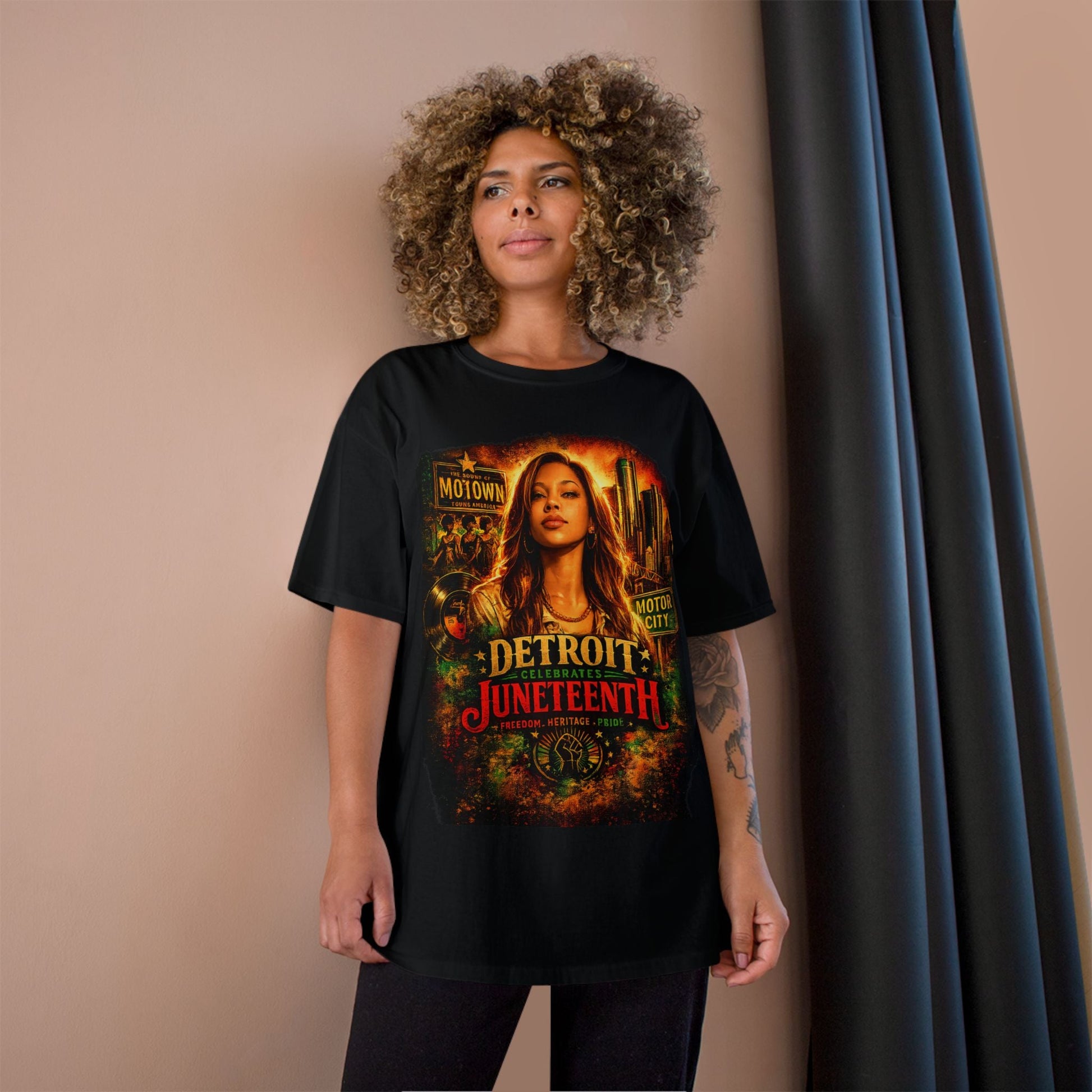 Detroit Juneteenth T-Shirt — Celebrating Motown Heritage - Lasercraft Design