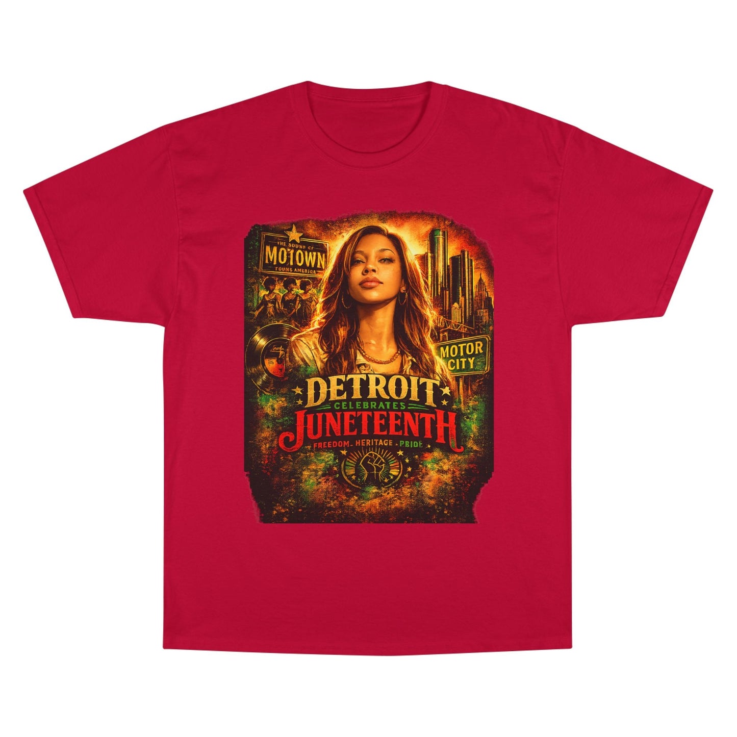 Detroit Juneteenth T-Shirt — Celebrating Motown Heritage - Lasercraft Design