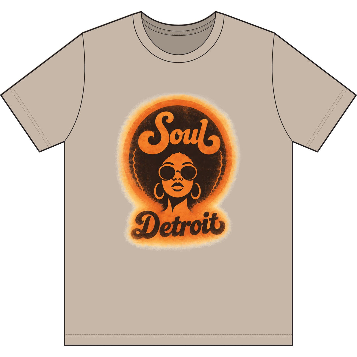Detroit Soul Retro Tee - Lasercraft Design