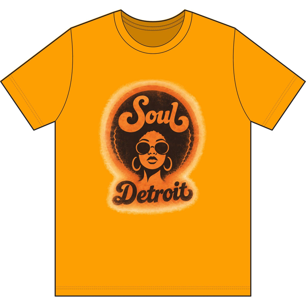 Detroit Soul Retro Tee - Lasercraft Design