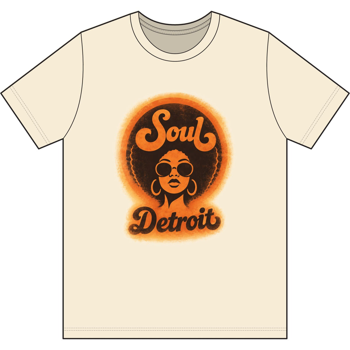 Detroit Soul Retro Tee - Lasercraft Design