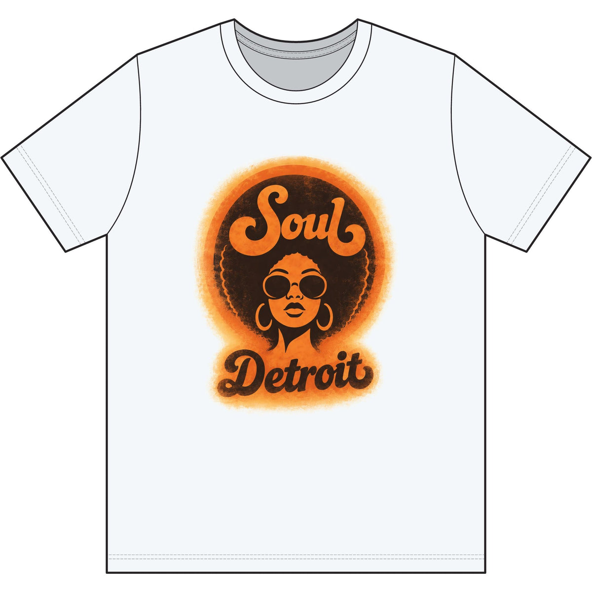 Detroit Soul Retro Tee - Lasercraft Design