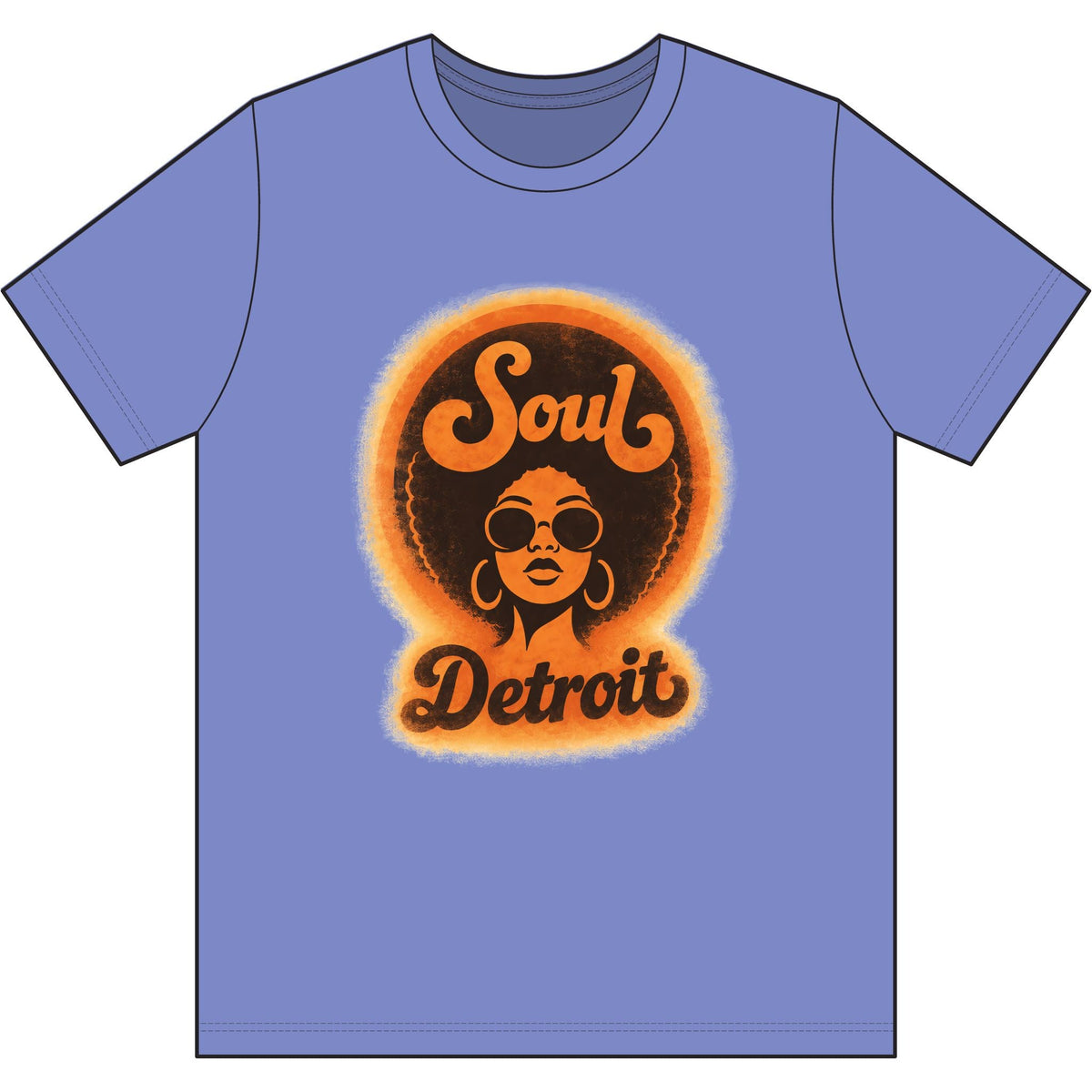 Detroit Soul Retro Tee - Lasercraft Design