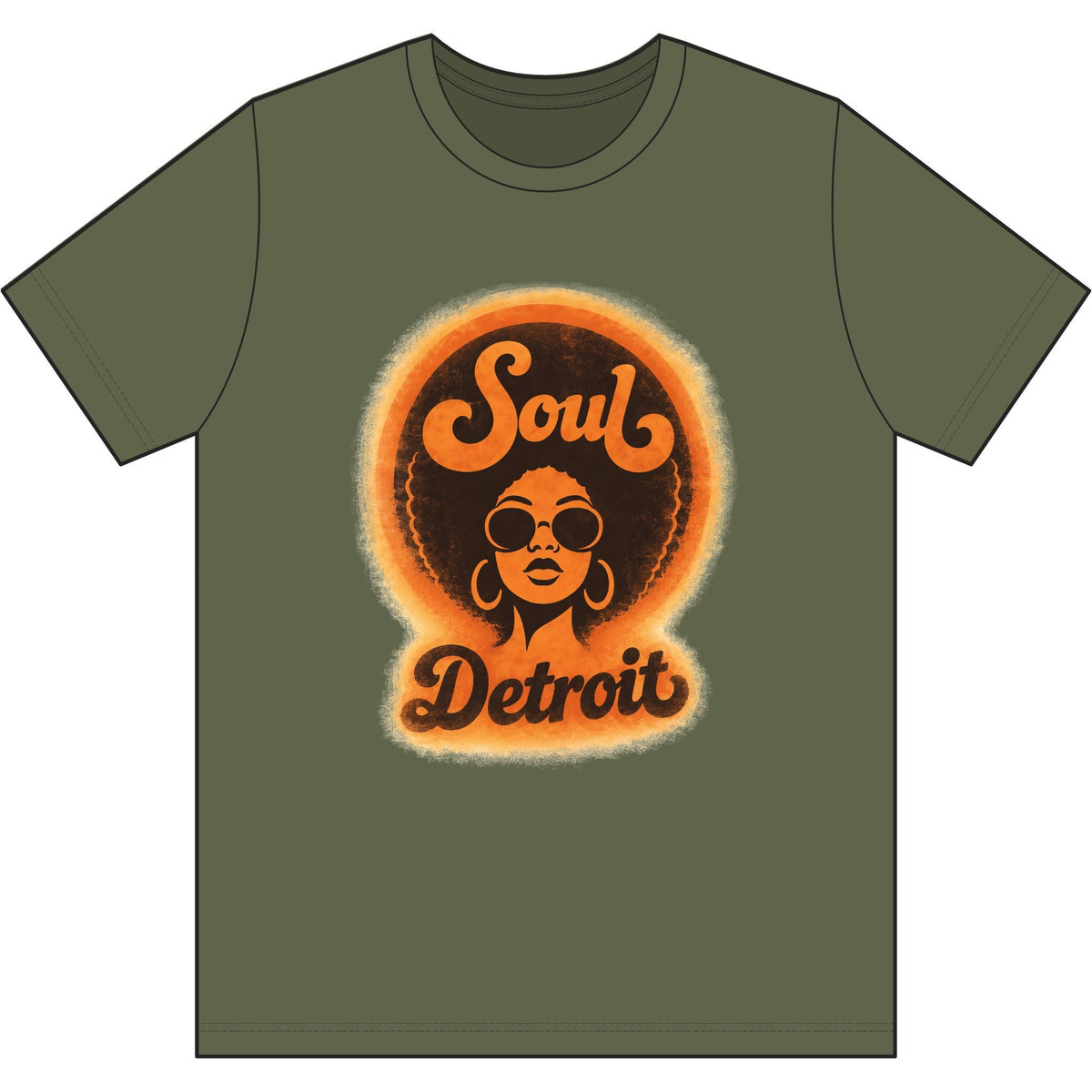 Detroit Soul Retro Tee - Lasercraft Design