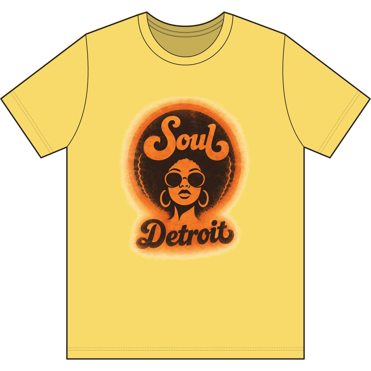 Detroit Soul Retro Tee - Lasercraft Design