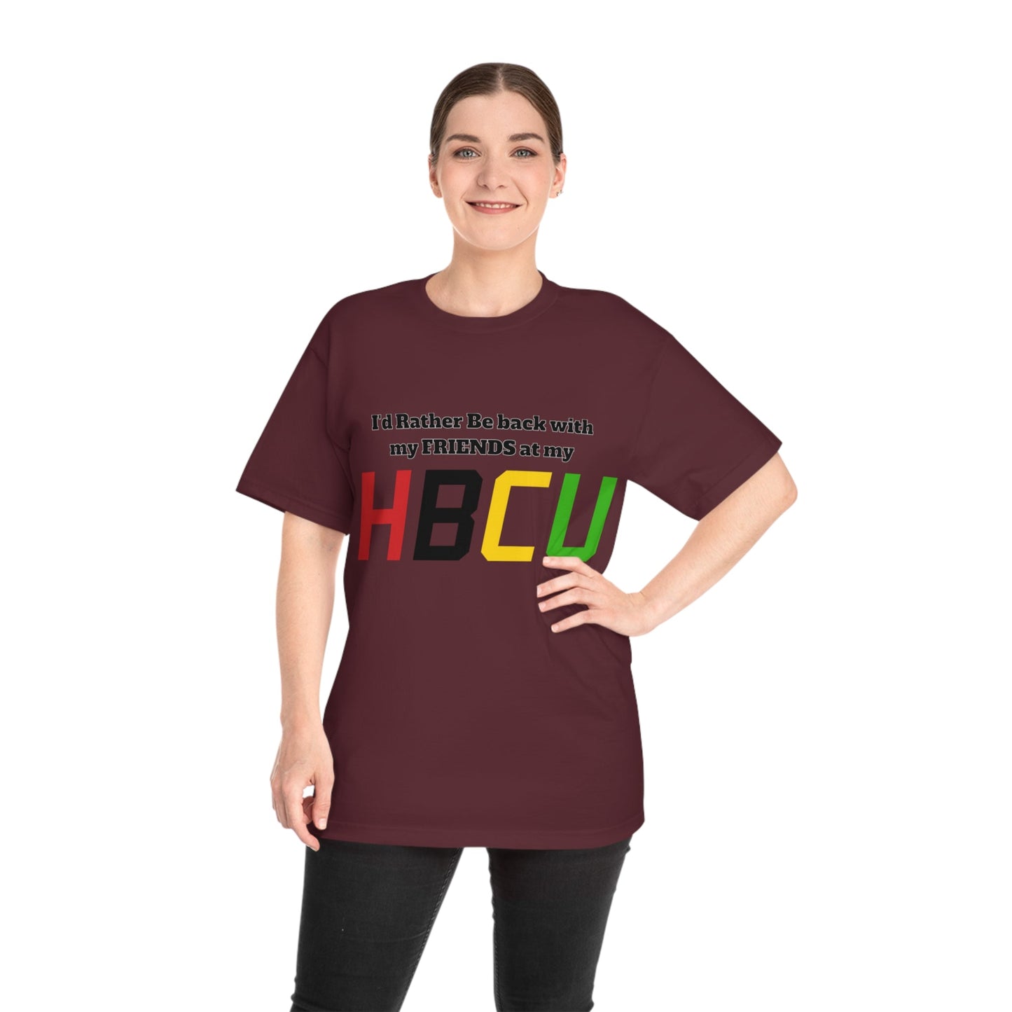 HBCU Friends T-Shirt — "I'd Rather Be Back with My Friends at My HBCU" College Spirit Tee - Junetenth HBCU - Lasercraft Design