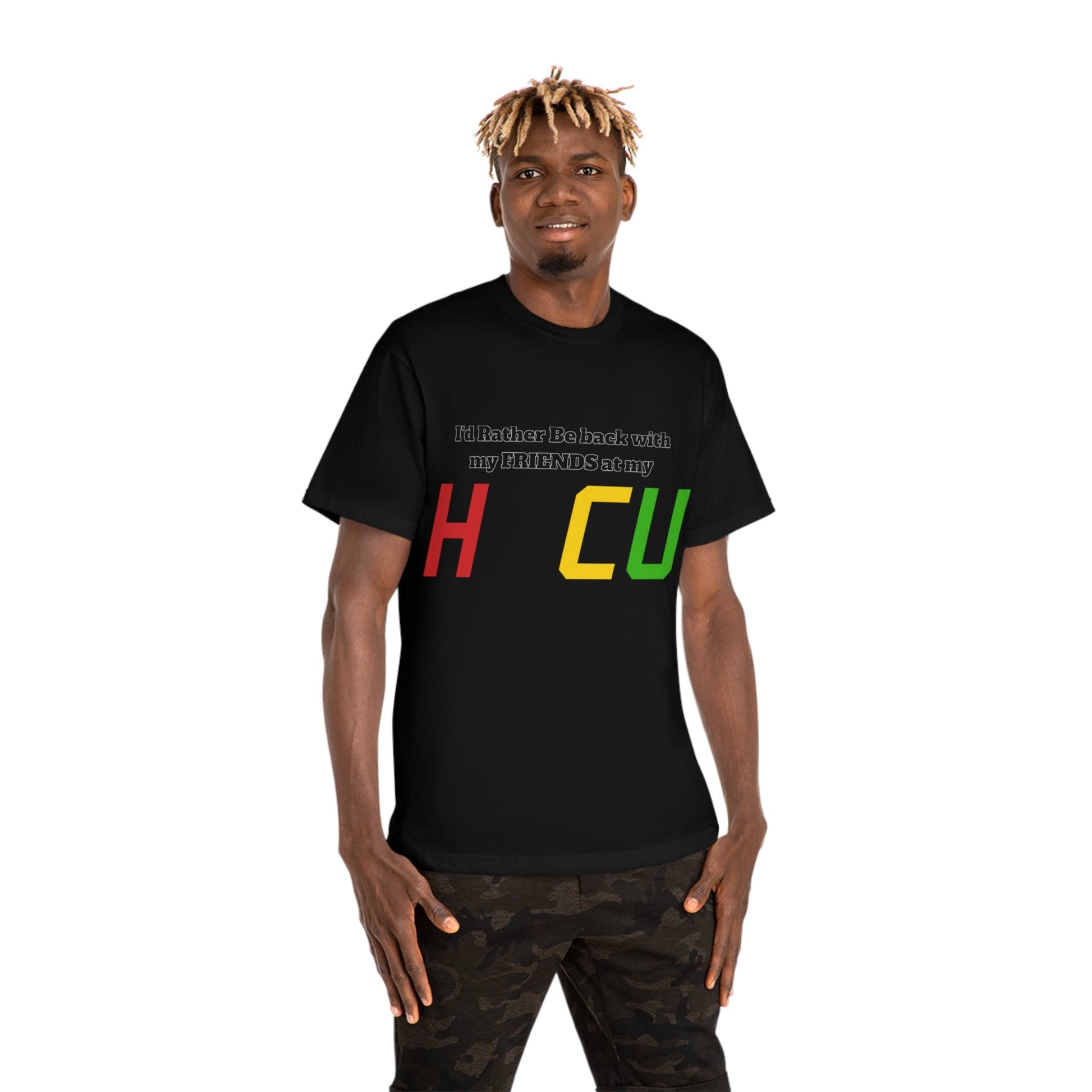 HBCU Friends T-Shirt — "I'd Rather Be Back with My Friends at My HBCU" College Spirit Tee - Junetenth HBCU - Lasercraft Design