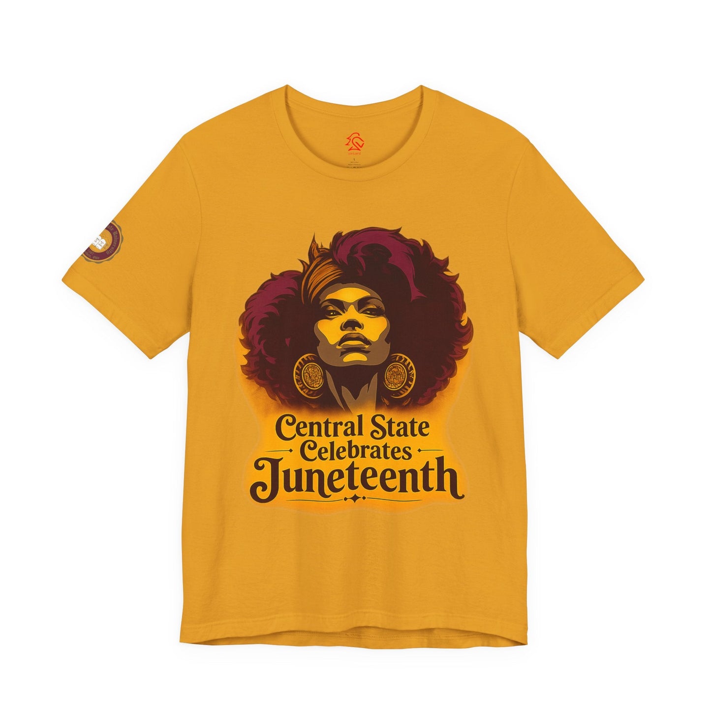 Juneteenth Celebration T-Shirt — "Central State Celebrates Juneteenth" Retro Afro Pride Tee - Lasercraft Design