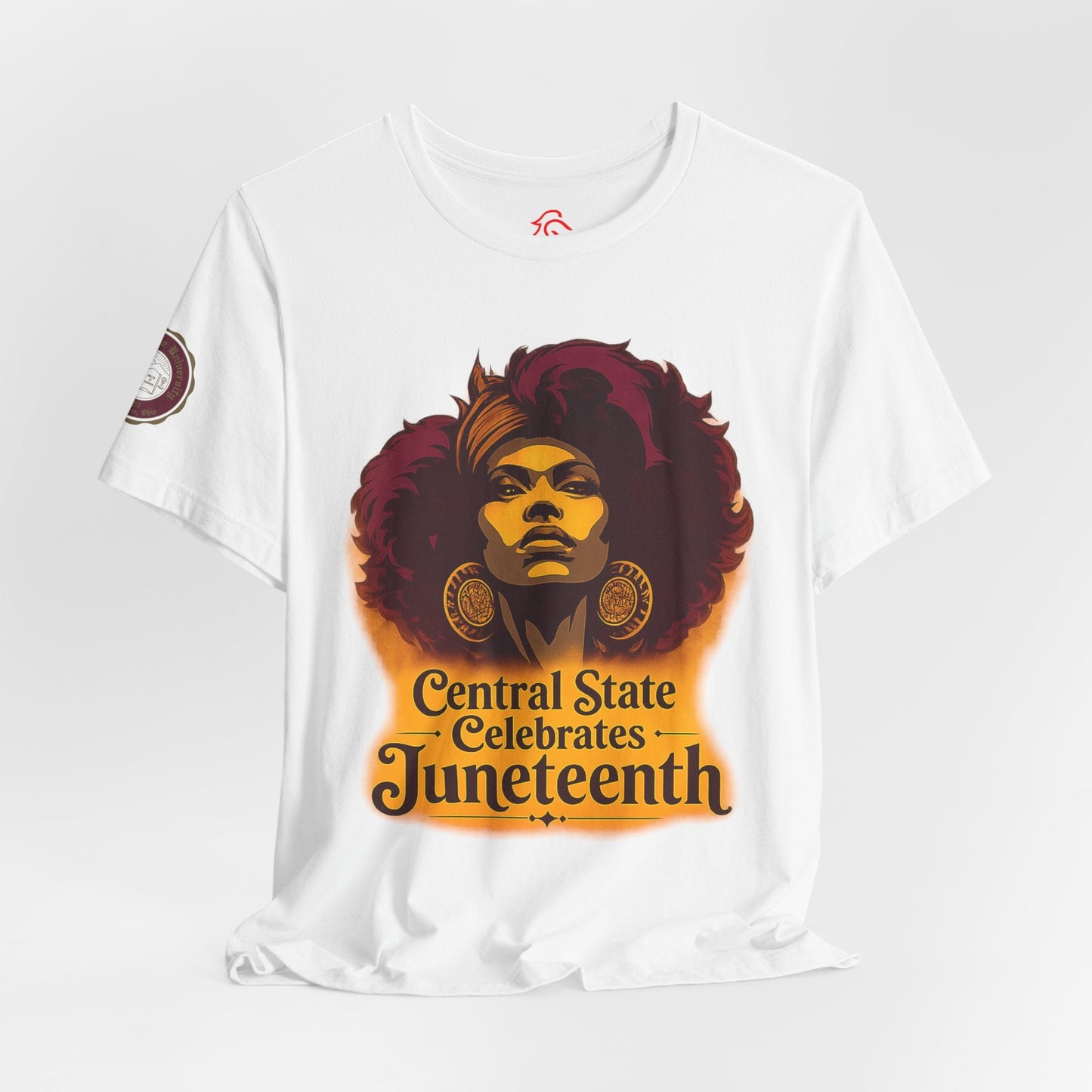 Juneteenth Celebration T-Shirt — "Central State Celebrates Juneteenth" Retro Afro Pride Tee - Lasercraft Design