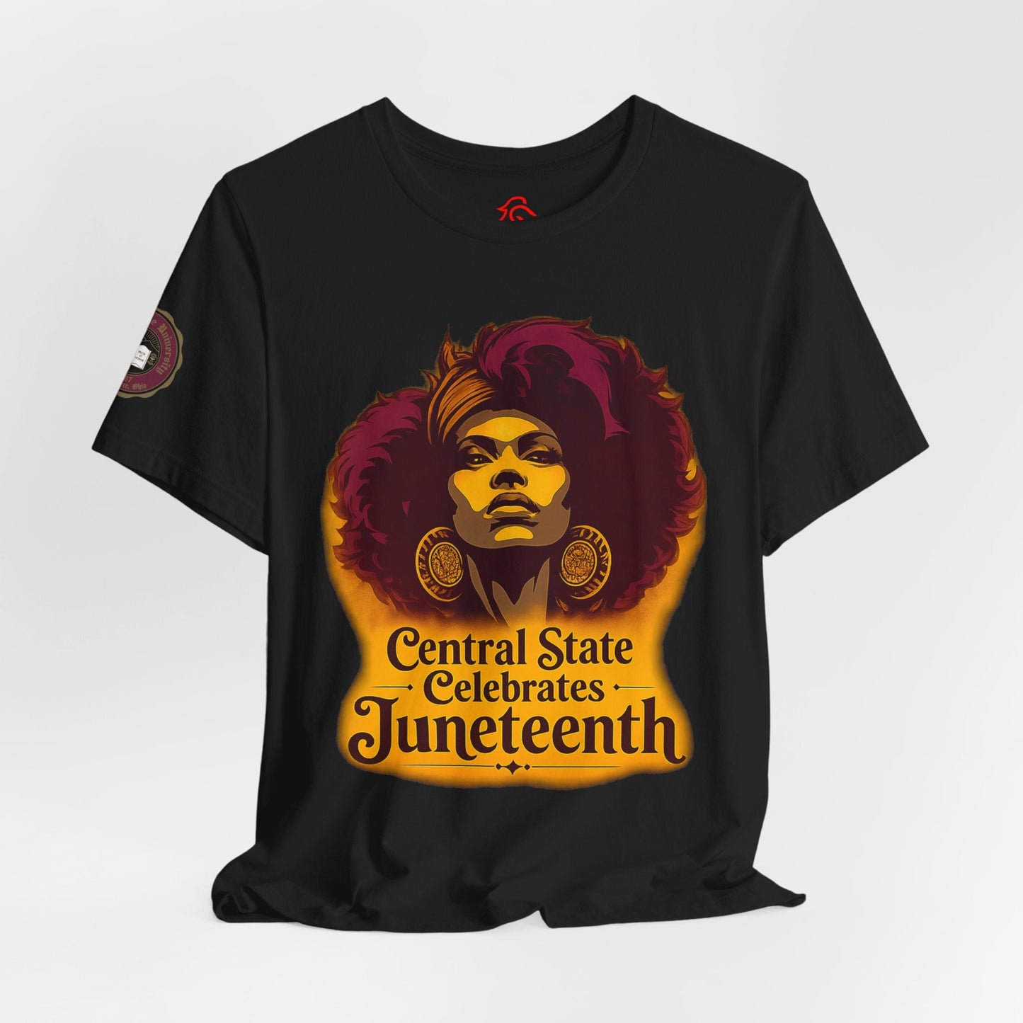 Juneteenth Celebration T-Shirt — "Central State Celebrates Juneteenth" Retro Afro Pride Tee - Lasercraft Design