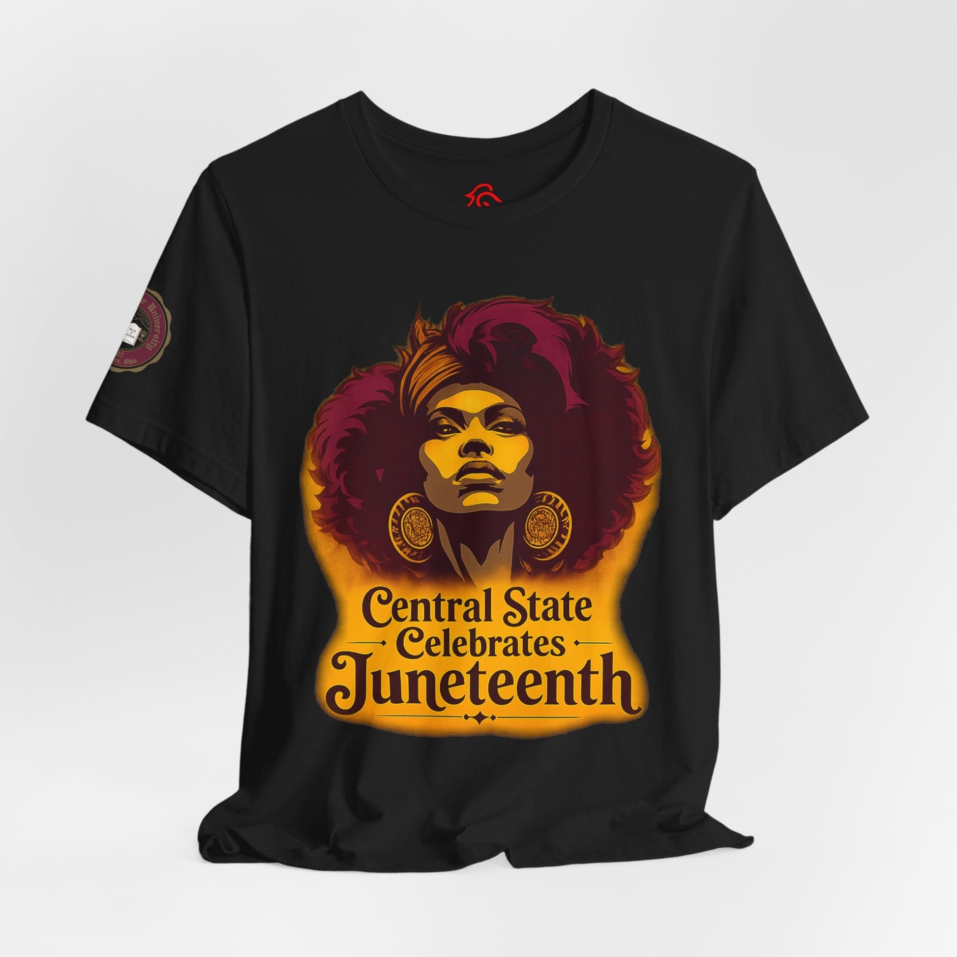Juneteenth Celebration T-Shirt — "Central State Celebrates Juneteenth" Retro Afro Pride Tee - Lasercraft Design