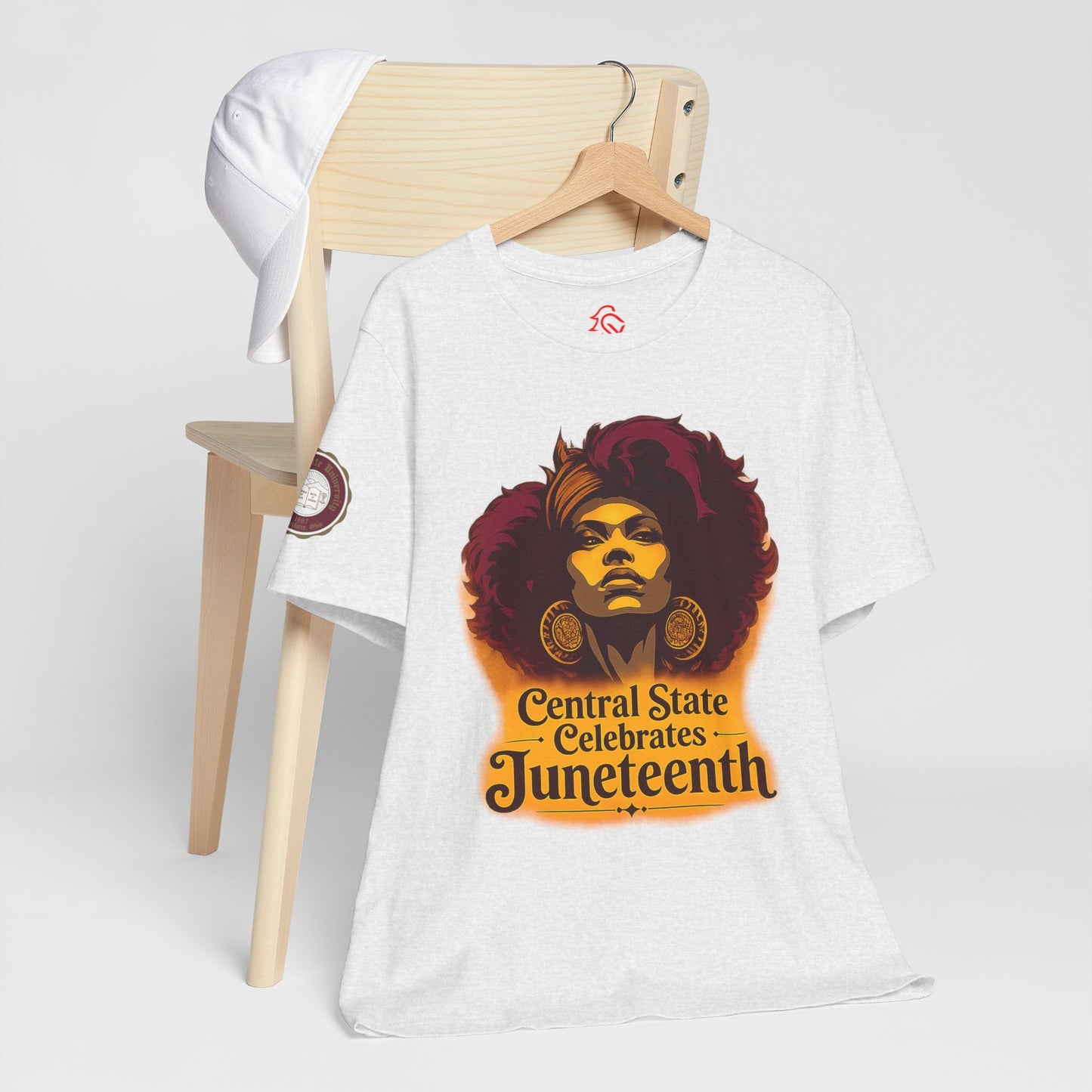 Juneteenth Celebration T-Shirt — "Central State Celebrates Juneteenth" Retro Afro Pride Tee - Lasercraft Design