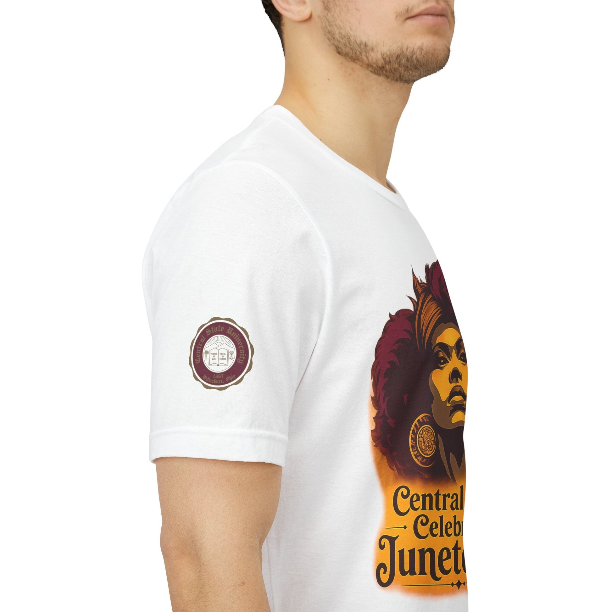Juneteenth Celebration T-Shirt — "Central State Celebrates Juneteenth" Retro Afro Pride Tee - Lasercraft Design