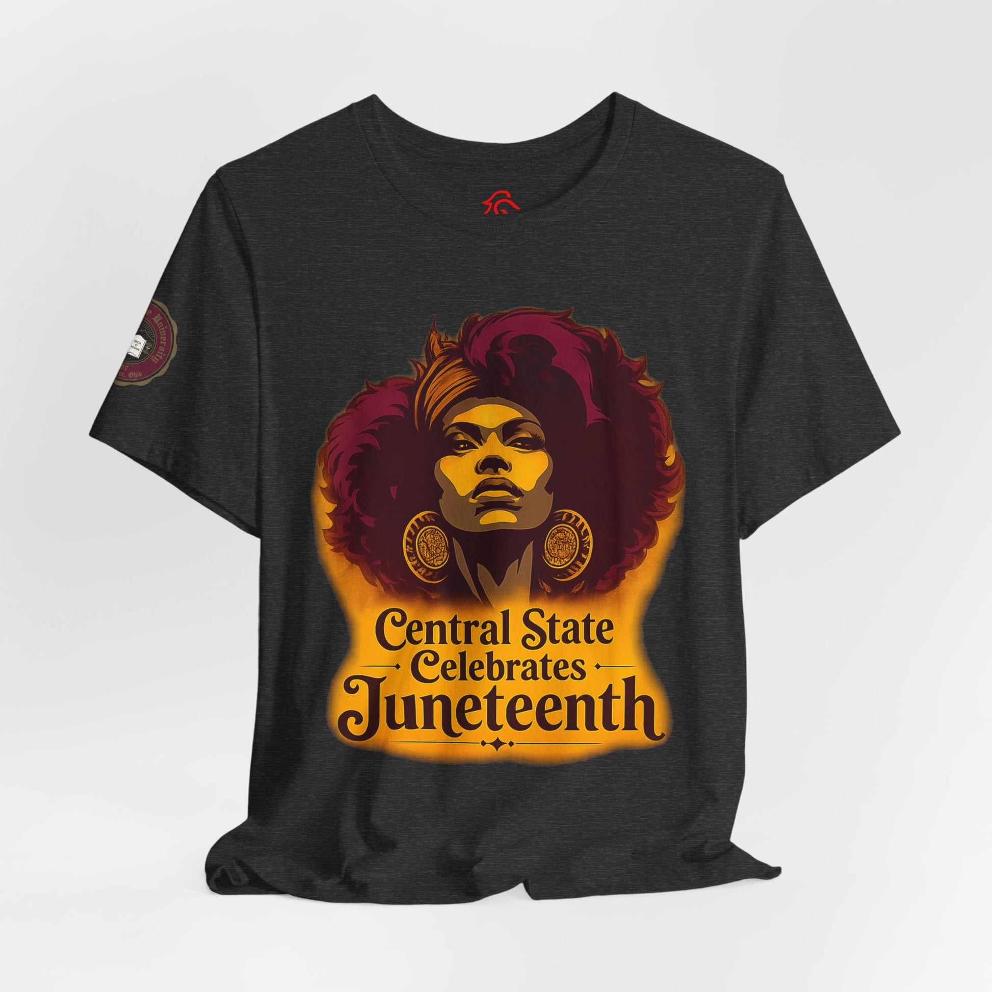 Juneteenth Celebration T-Shirt — "Central State Celebrates Juneteenth" Retro Afro Pride Tee - Lasercraft Design
