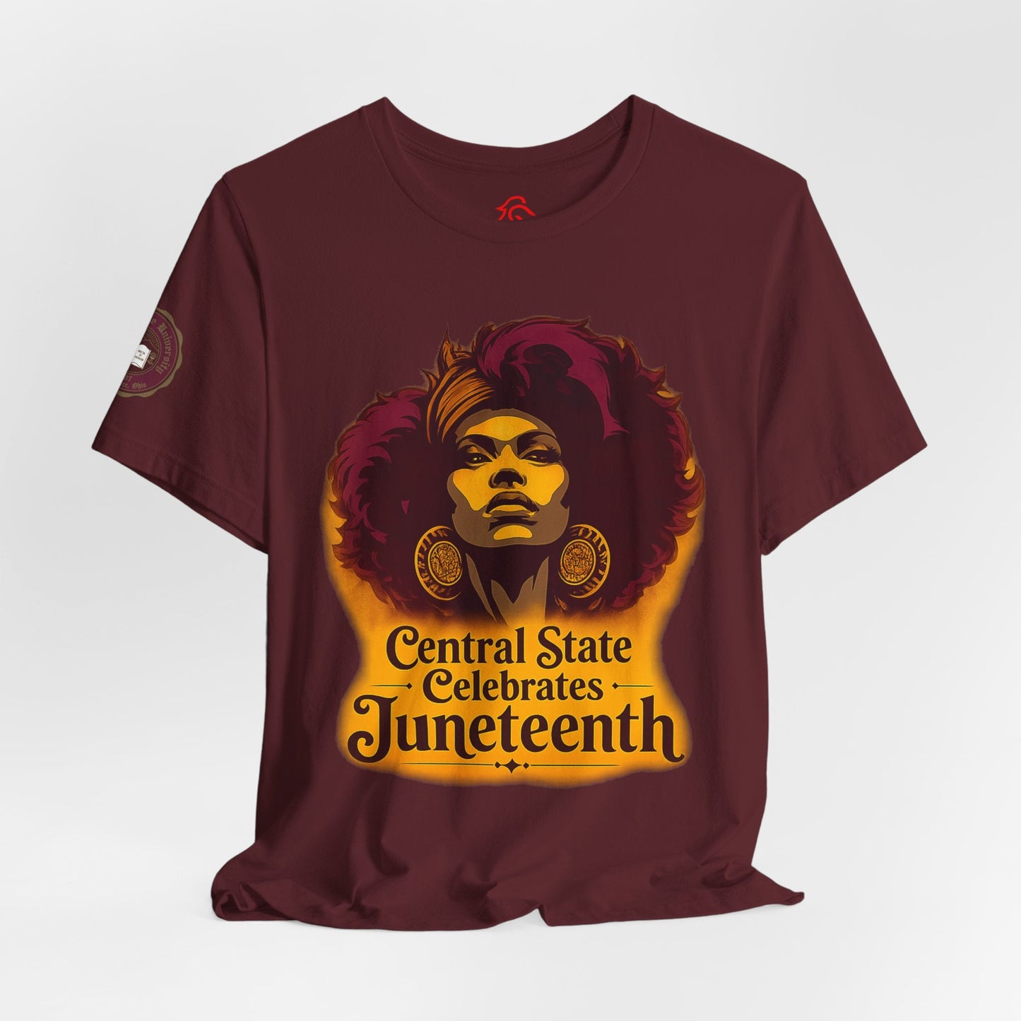 Juneteenth Celebration T-Shirt — "Central State Celebrates Juneteenth" Retro Afro Pride Tee - Lasercraft Design
