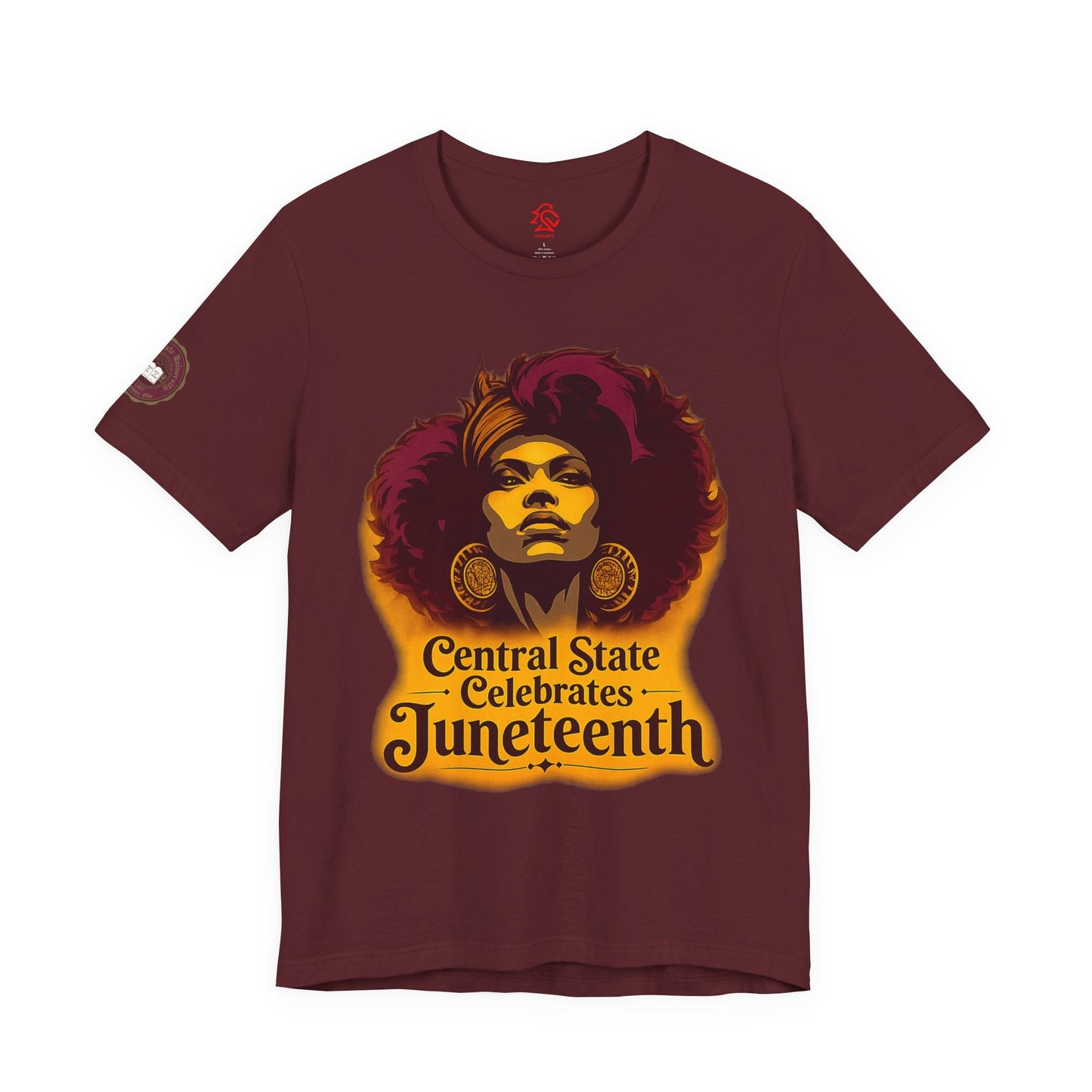 Juneteenth Celebration T-Shirt — "Central State Celebrates Juneteenth" Retro Afro Pride Tee - Lasercraft Design