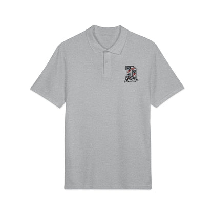 Maryland Flag Embroidered Polo Shirt — Small Chest Crest, Classic White Pique - Lasercraft Design