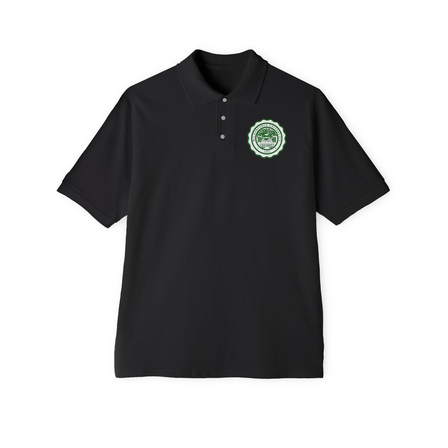 Men's Polo - Wilberforce Crest Logo Chest Embroidery, Classic Golf & Corporate Style - Lasercraft Design