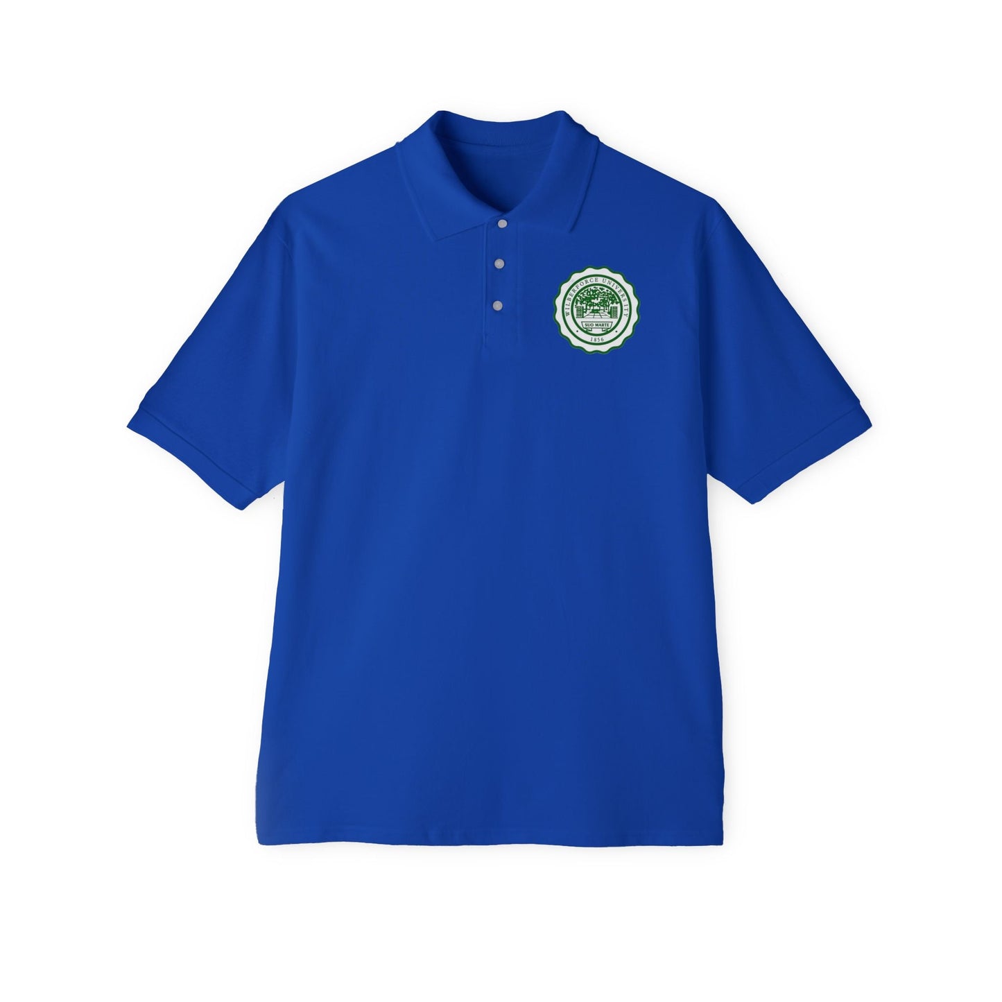Men's Polo - Wilberforce Crest Logo Chest Embroidery, Classic Golf & Corporate Style - Lasercraft Design
