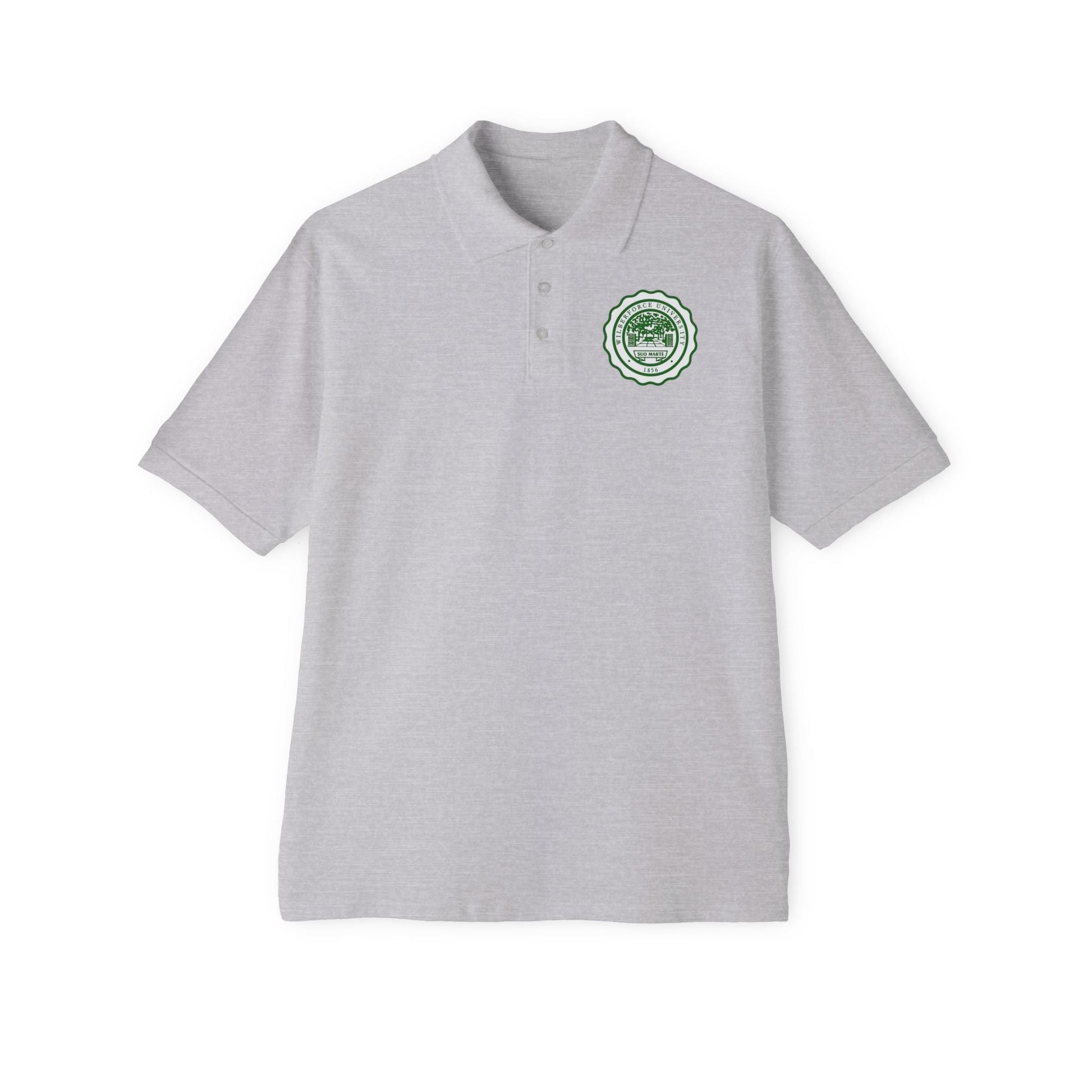 Men's Polo - Wilberforce Crest Logo Chest Embroidery, Classic Golf & Corporate Style - Lasercraft Design