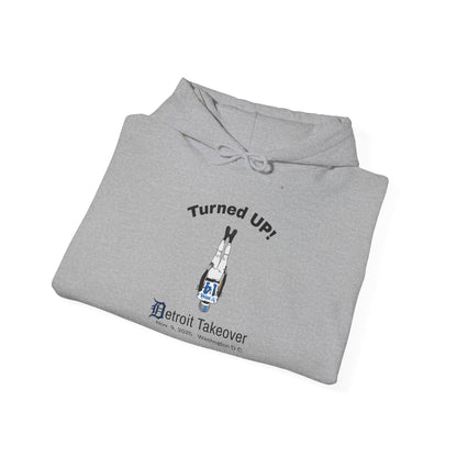 Turned UP! Detroit Takeover Hooded Sweatshirt for Comfort & Style - Lasercraft Design