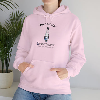 Turned UP! Detroit Takeover Hooded Sweatshirt for Comfort & Style - Lasercraft Design