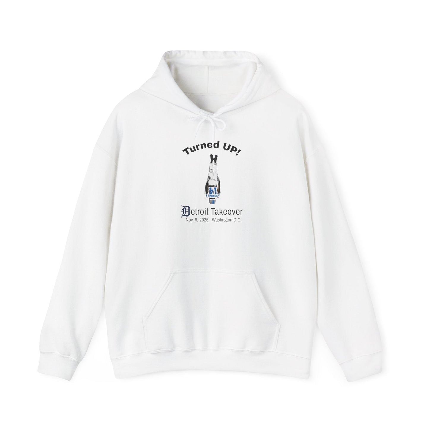 Turned UP! Detroit Takeover Hooded Sweatshirt for Comfort & Style - Lasercraft Design