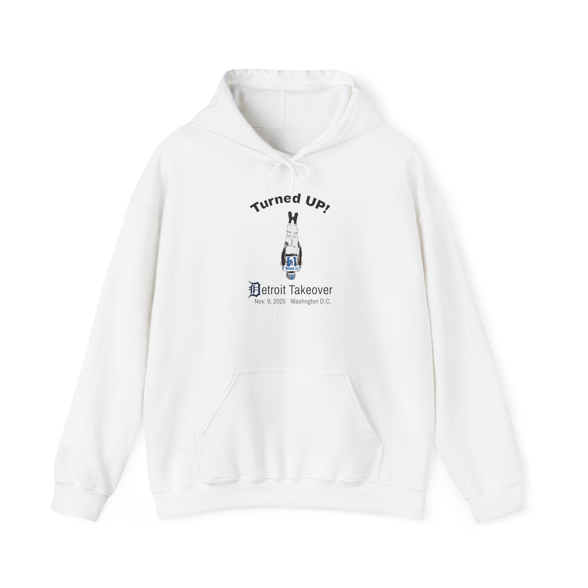 Turned UP! Detroit Takeover Hooded Sweatshirt for Comfort & Style - Lasercraft Design