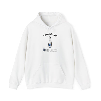 Turned UP! Detroit Takeover Hooded Sweatshirt for Comfort & Style - Lasercraft Design