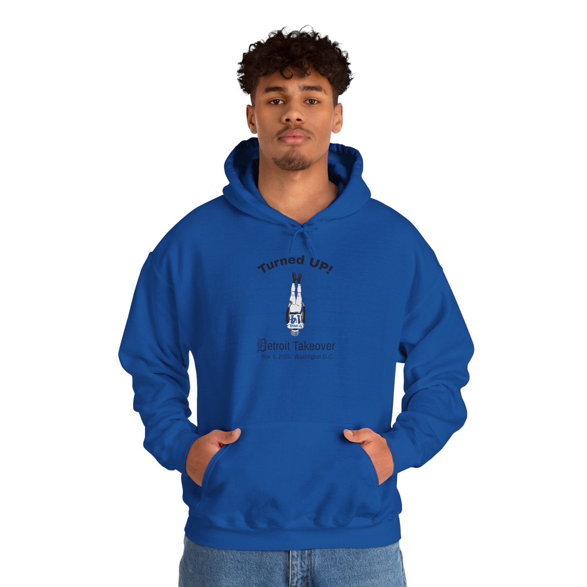 Turned UP! Detroit Takeover Hooded Sweatshirt for Comfort & Style - Lasercraft Design