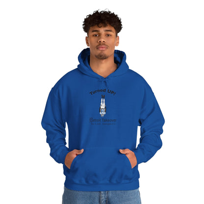 Turned UP! Detroit Takeover Hooded Sweatshirt for Comfort & Style - Lasercraft Design
