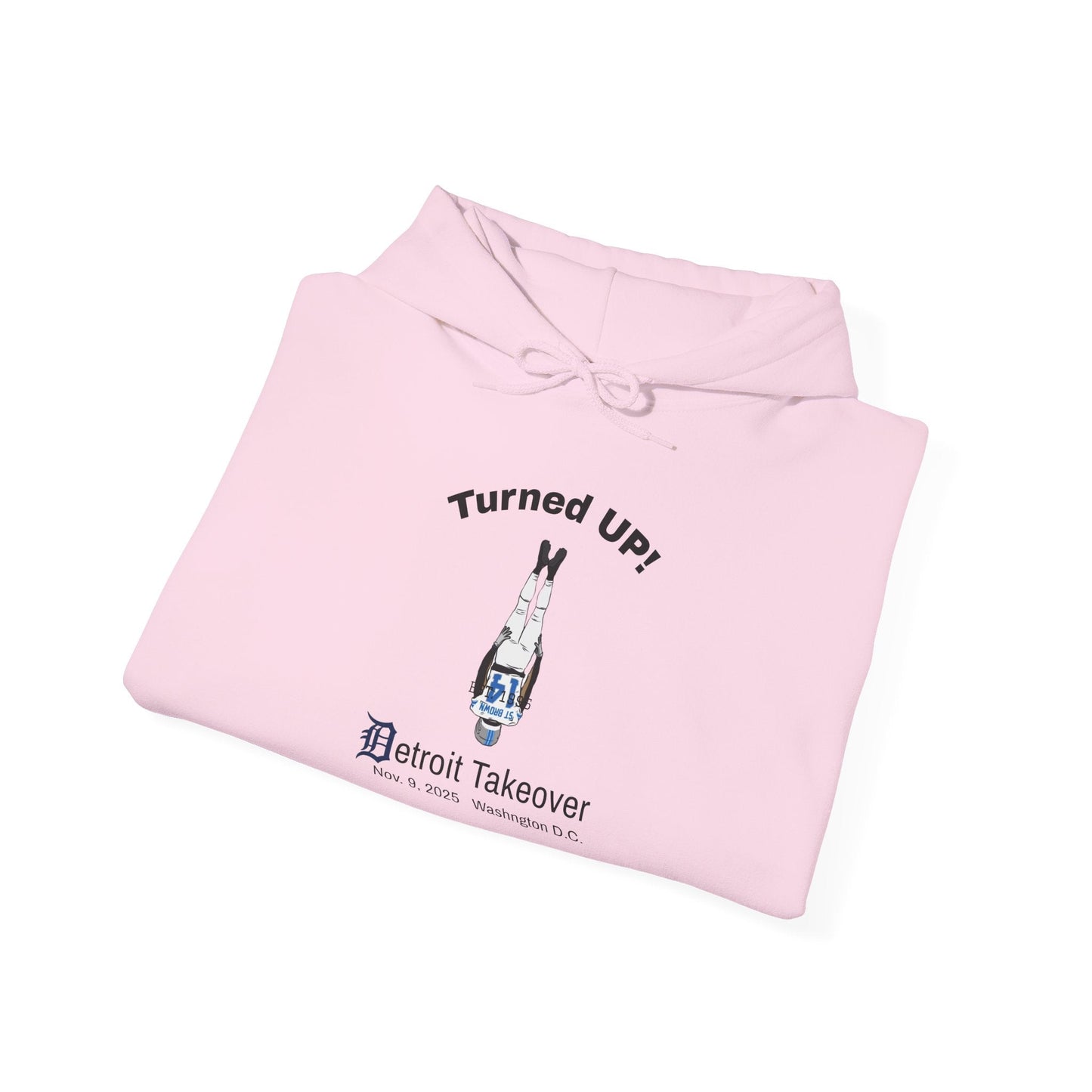 Turned UP! Detroit Takeover Hooded Sweatshirt for Comfort & Style - Lasercraft Design