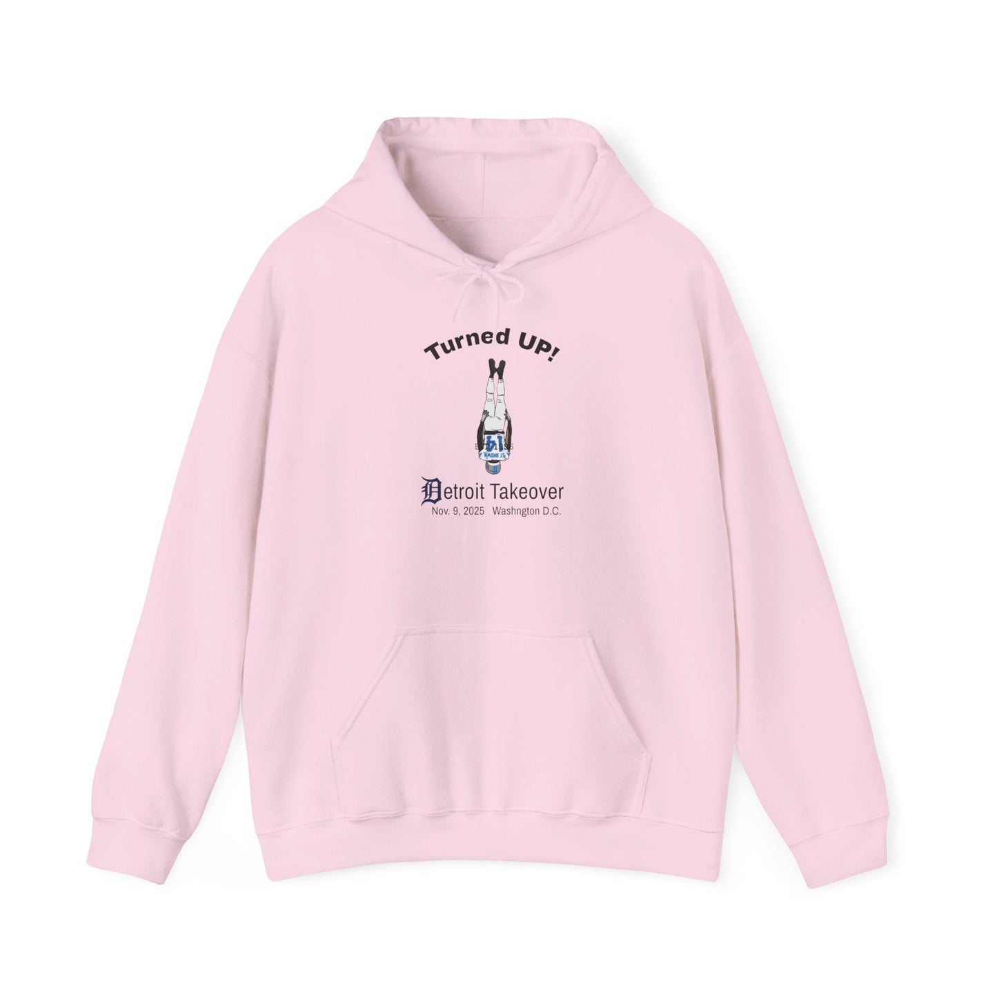 Turned UP! Detroit Takeover Hooded Sweatshirt for Comfort & Style - Lasercraft Design