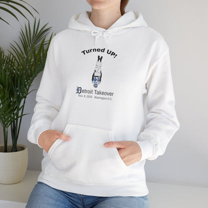 Turned UP! Detroit Takeover Hooded Sweatshirt for Comfort & Style - Lasercraft Design