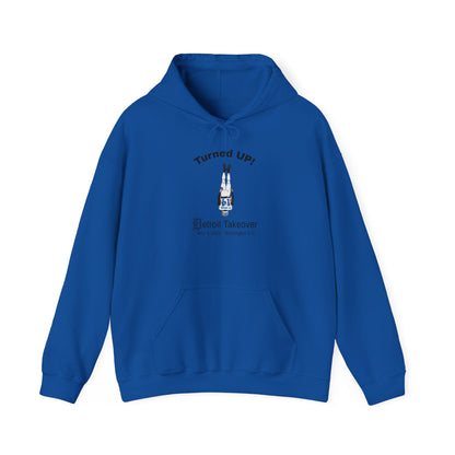 Turned UP! Detroit Takeover Hooded Sweatshirt for Comfort & Style - Lasercraft Design
