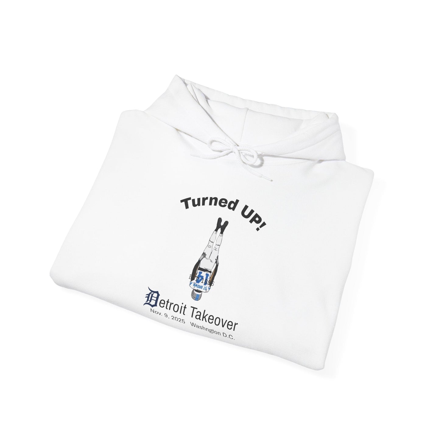 Turned UP! Detroit Takeover Hooded Sweatshirt for Comfort & Style - Lasercraft Design