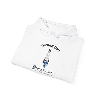 Turned UP! Detroit Takeover Hooded Sweatshirt for Comfort & Style - Lasercraft Design