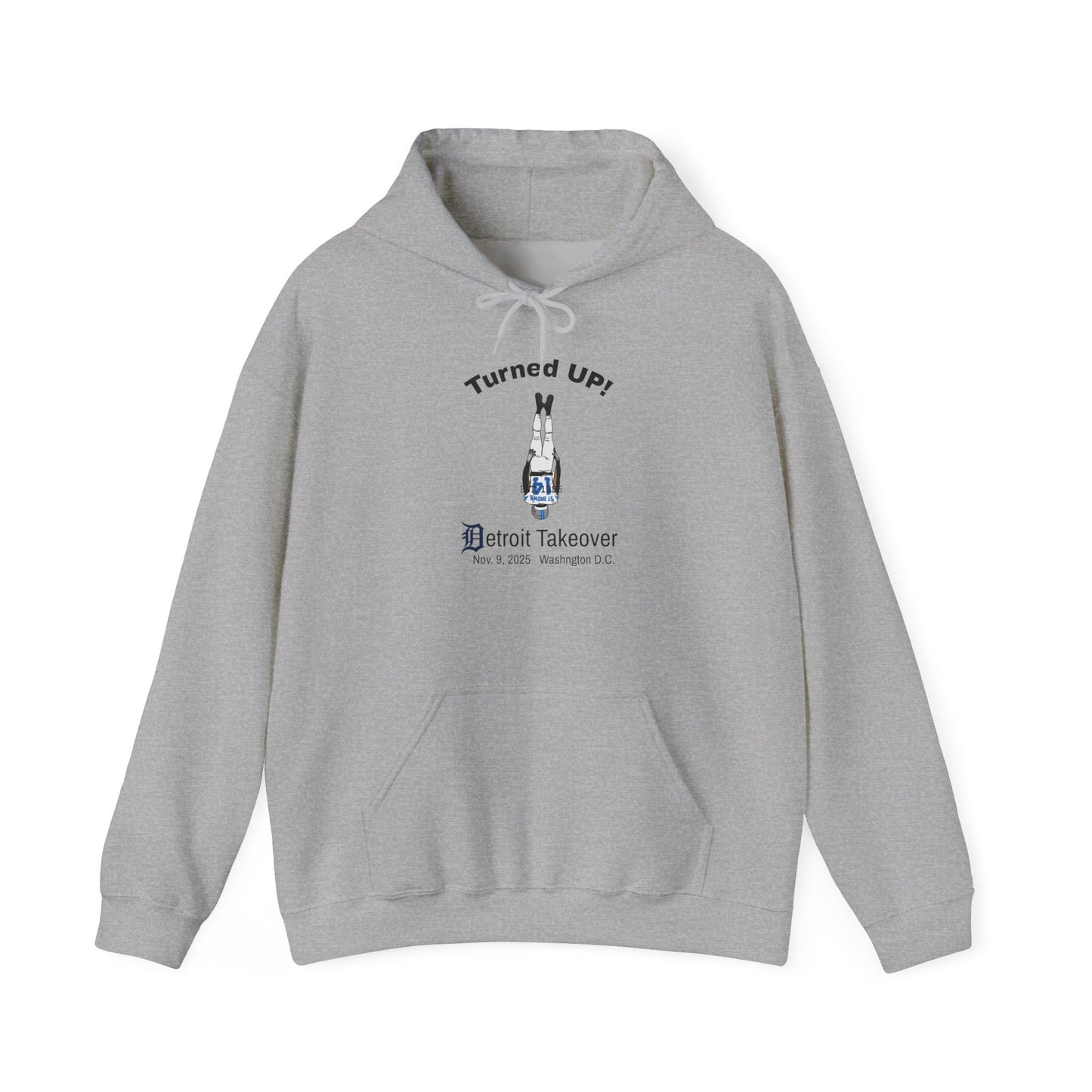 Turned UP! Detroit Takeover Hooded Sweatshirt for Comfort & Style - Lasercraft Design