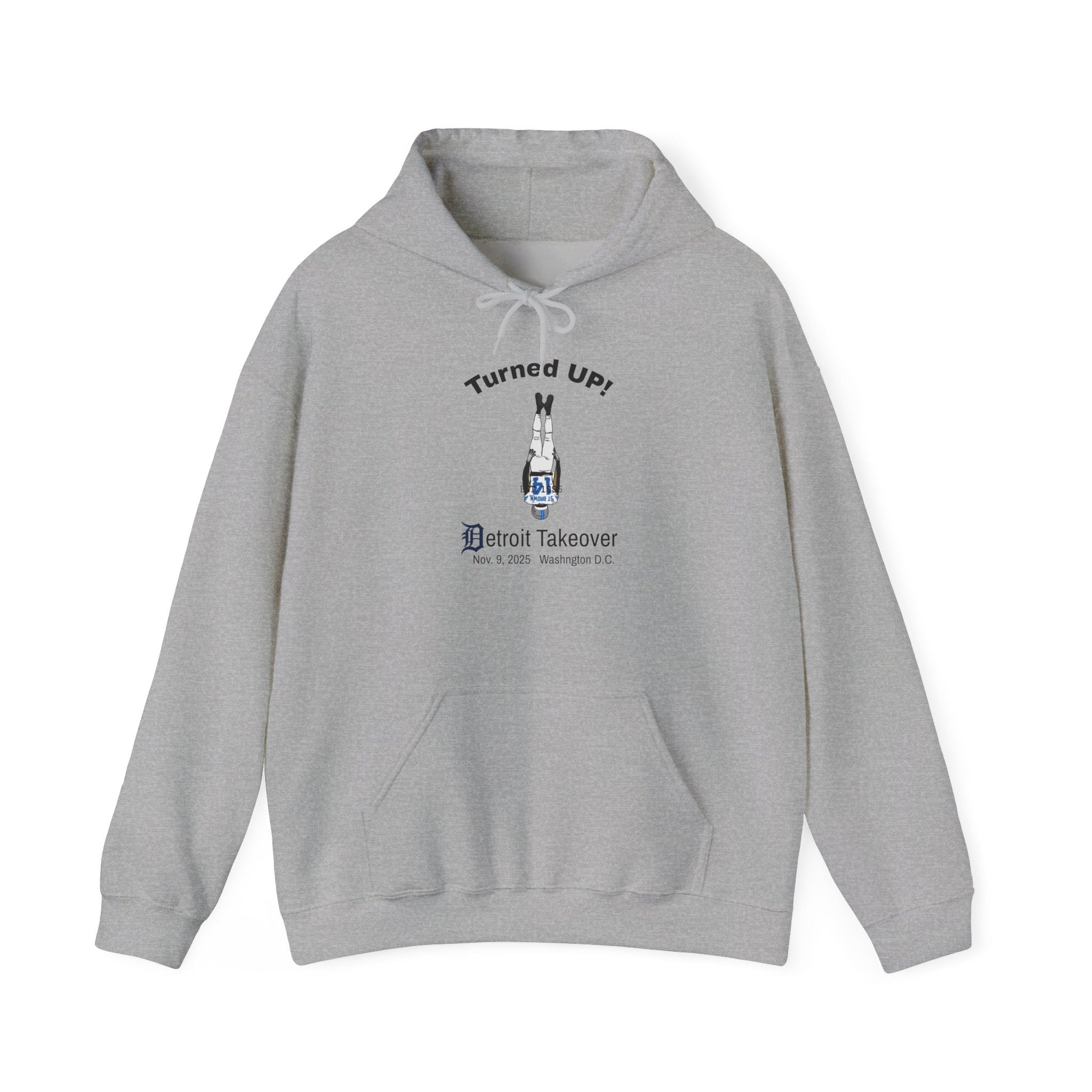 Turned UP! Detroit Takeover Hooded Sweatshirt for Comfort & Style - Lasercraft Design
