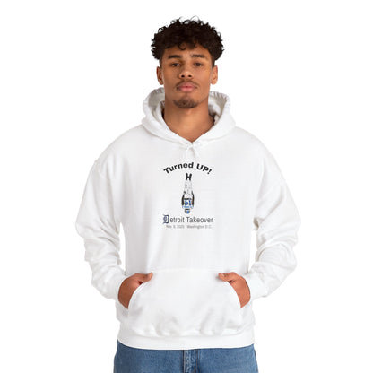 Turned UP! Detroit Takeover Hooded Sweatshirt for Comfort & Style - Lasercraft Design