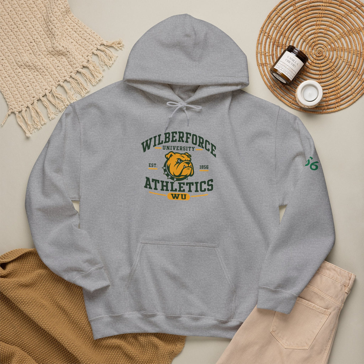 Wilberforce University Athletics Hoodie – Vintage Mascot College Sports Sweatshirt - Lasercraft Design
